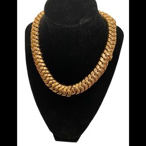 Vintage Cross-Weave Choker Necklace